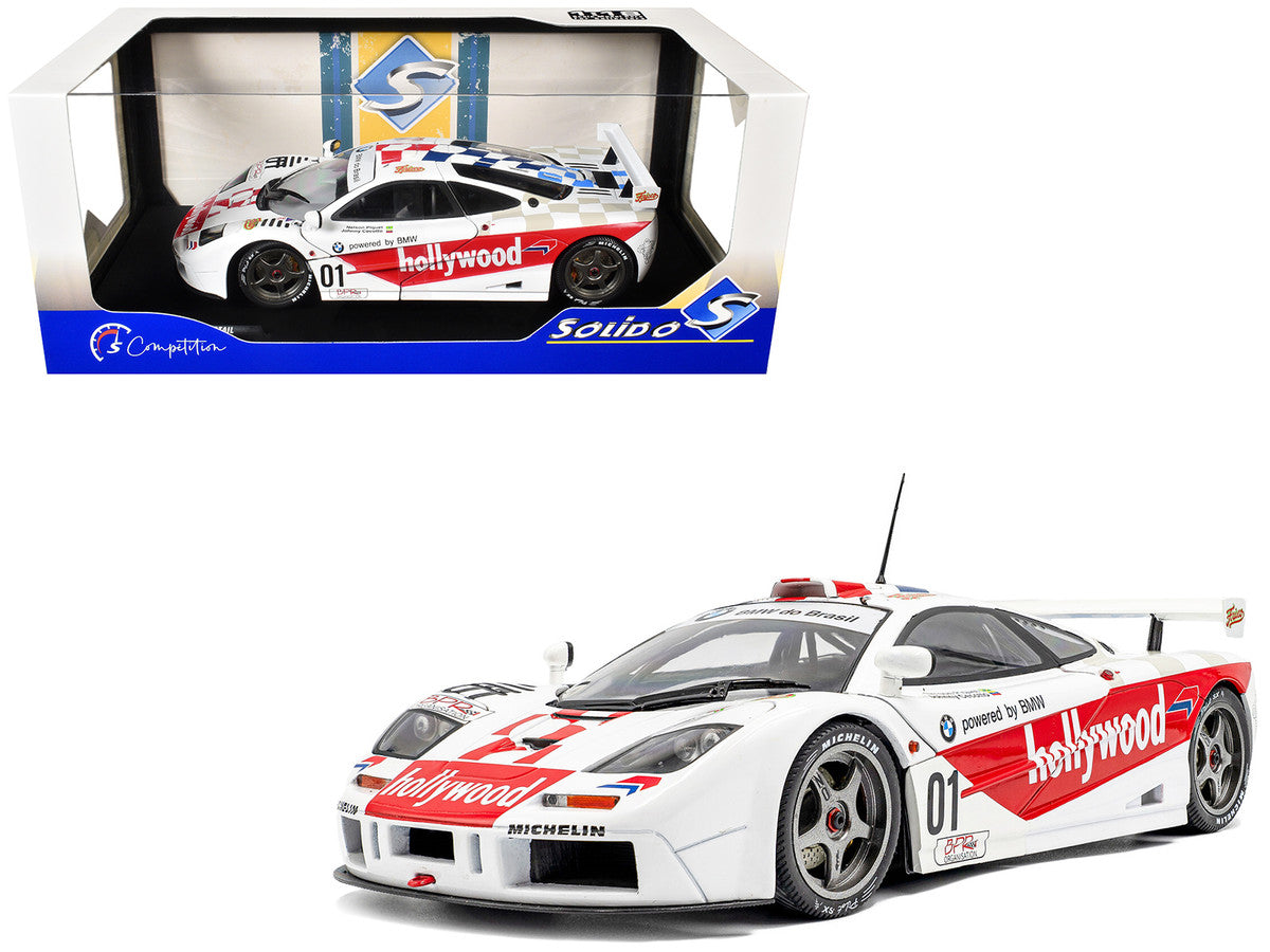 McLaren F1 GTR Short Tail #01 Nelson Piquet - Johnny Cecotto Winner "2 Hours of Brasilia" (1996) "Competition" Series 1/18 Diecast Model Car by Solido-4