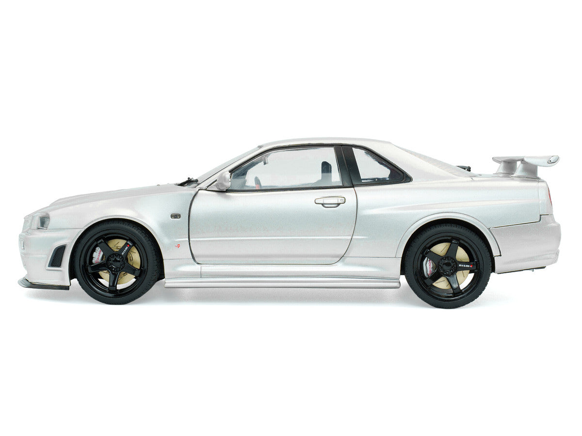 1999 Nissan Skyline GT-R (R34) Z-Tune RHD (Right Hand Drive) Silver Metallic 1/18 Diecast Model Car by Solido Solido