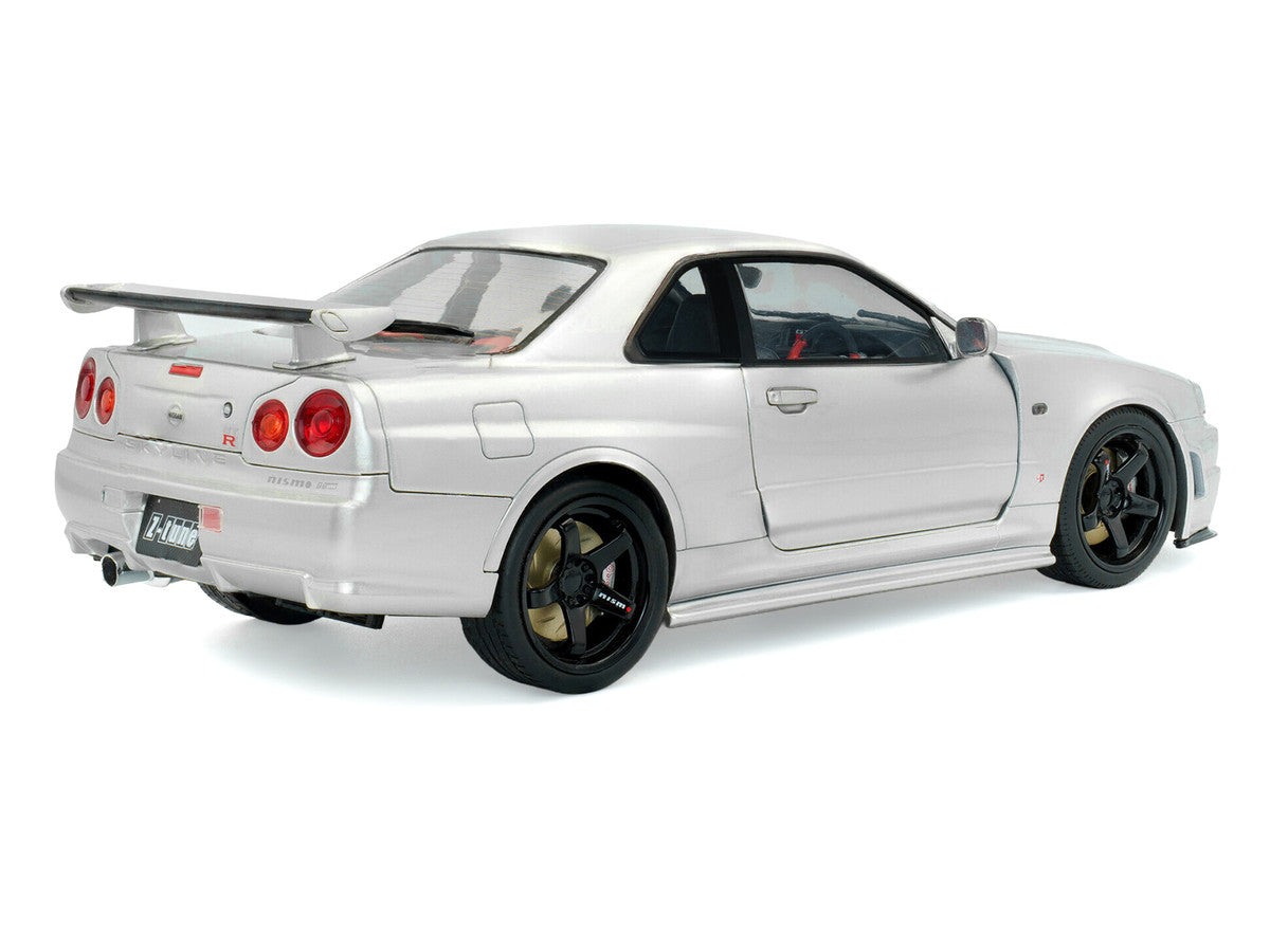 1999 Nissan Skyline GT-R (R34) Z-Tune RHD (Right Hand Drive) Silver Metallic 1/18 Diecast Model Car by Solido Solido