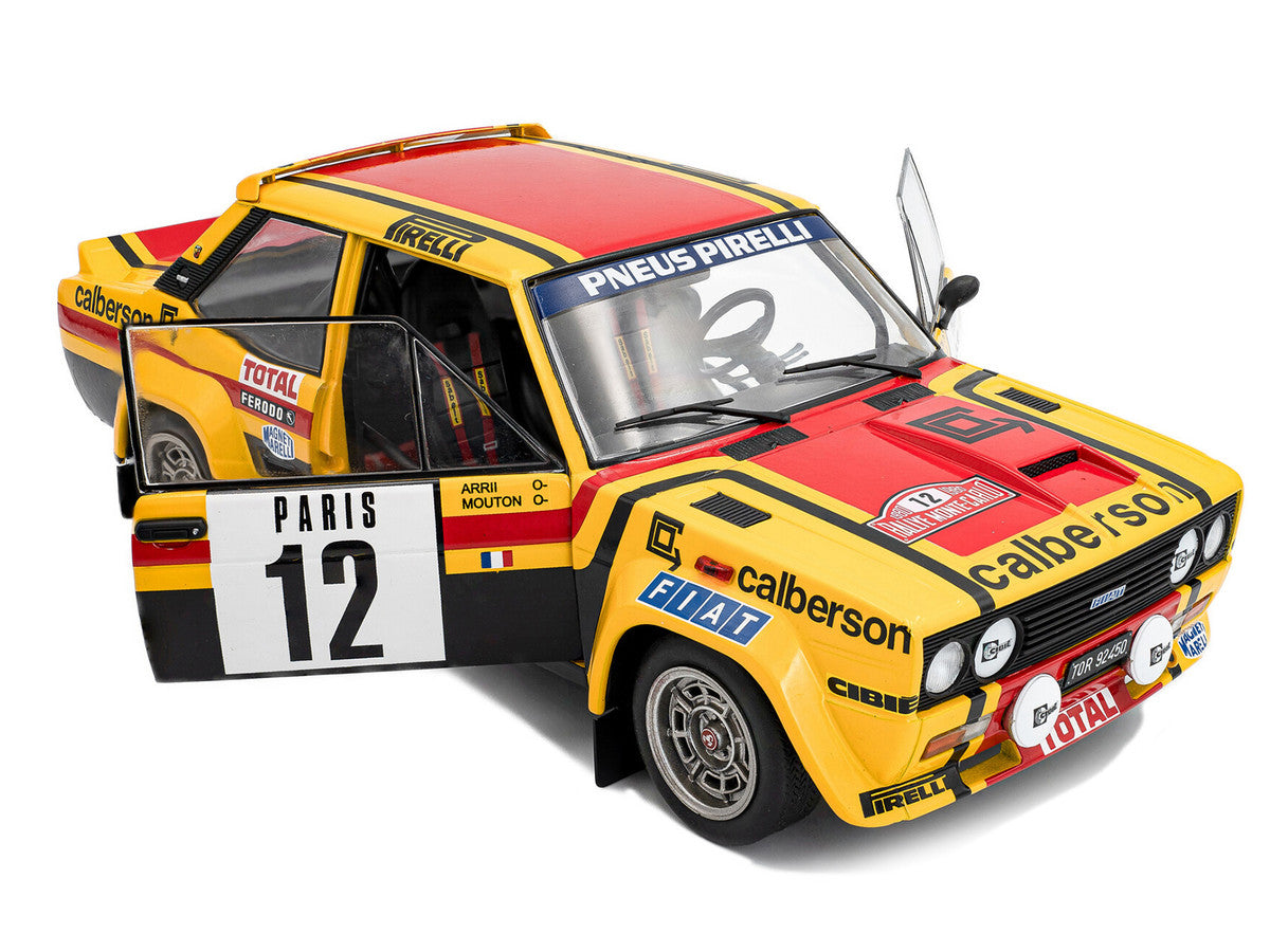 Fiat 131 Abarth #12 Michele Mouton - Annie Arrii "Rallye de Monte-Carlo" (1980) "Competition" Series 1/18 Diecast Model Car by Solido-2