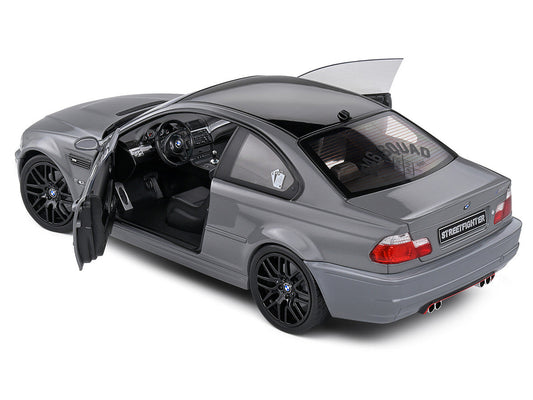 2000 BMW E46 M3 "Streetfighter" Nardo Gray with Black Top 1/18 Diecast Model Car by Solido Solido