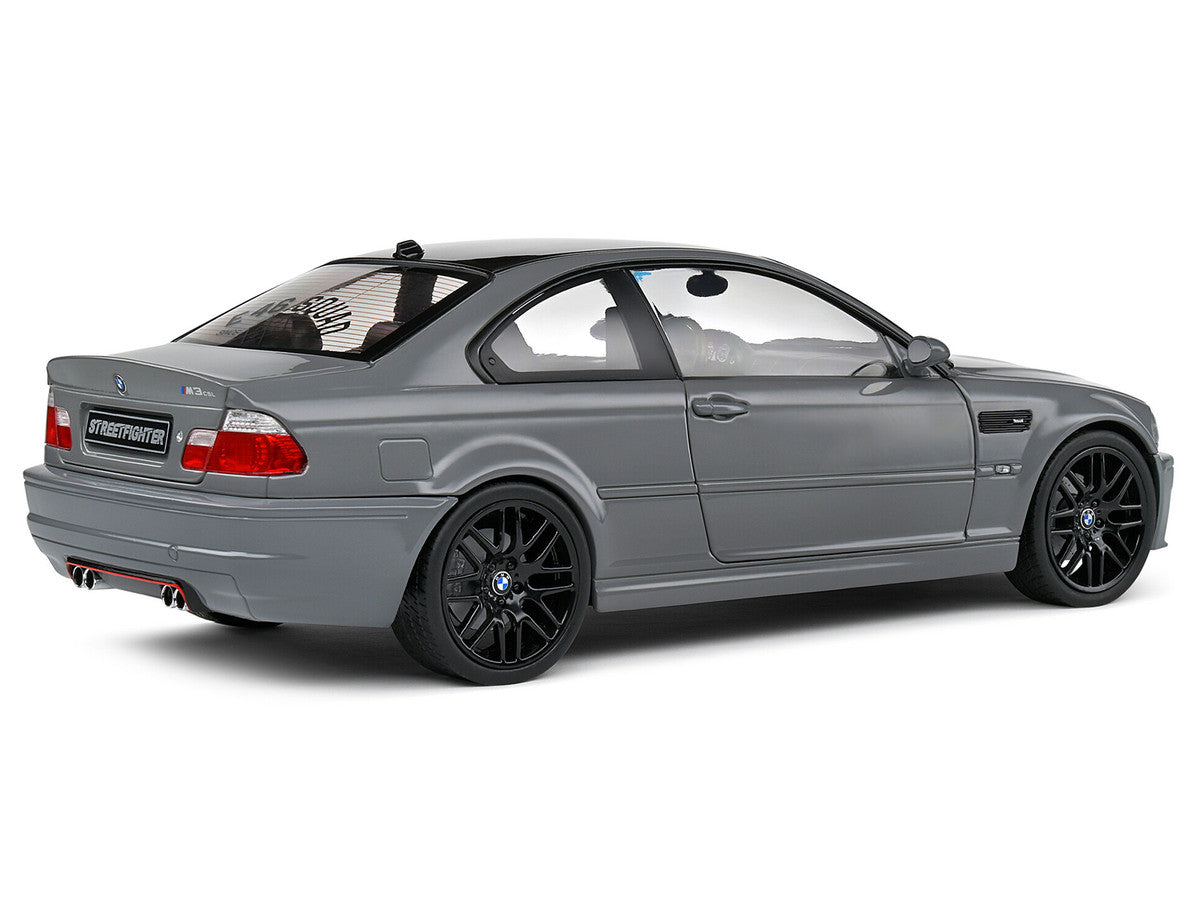 2000 BMW E46 M3 "Streetfighter" Nardo Gray with Black Top 1/18 Diecast Model Car by Solido Solido