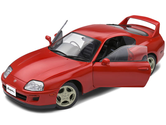 1993 Toyota Supra MK4 RHD (Right Hand Drive) Red 1/18 Diecast Model Car by Solido-1