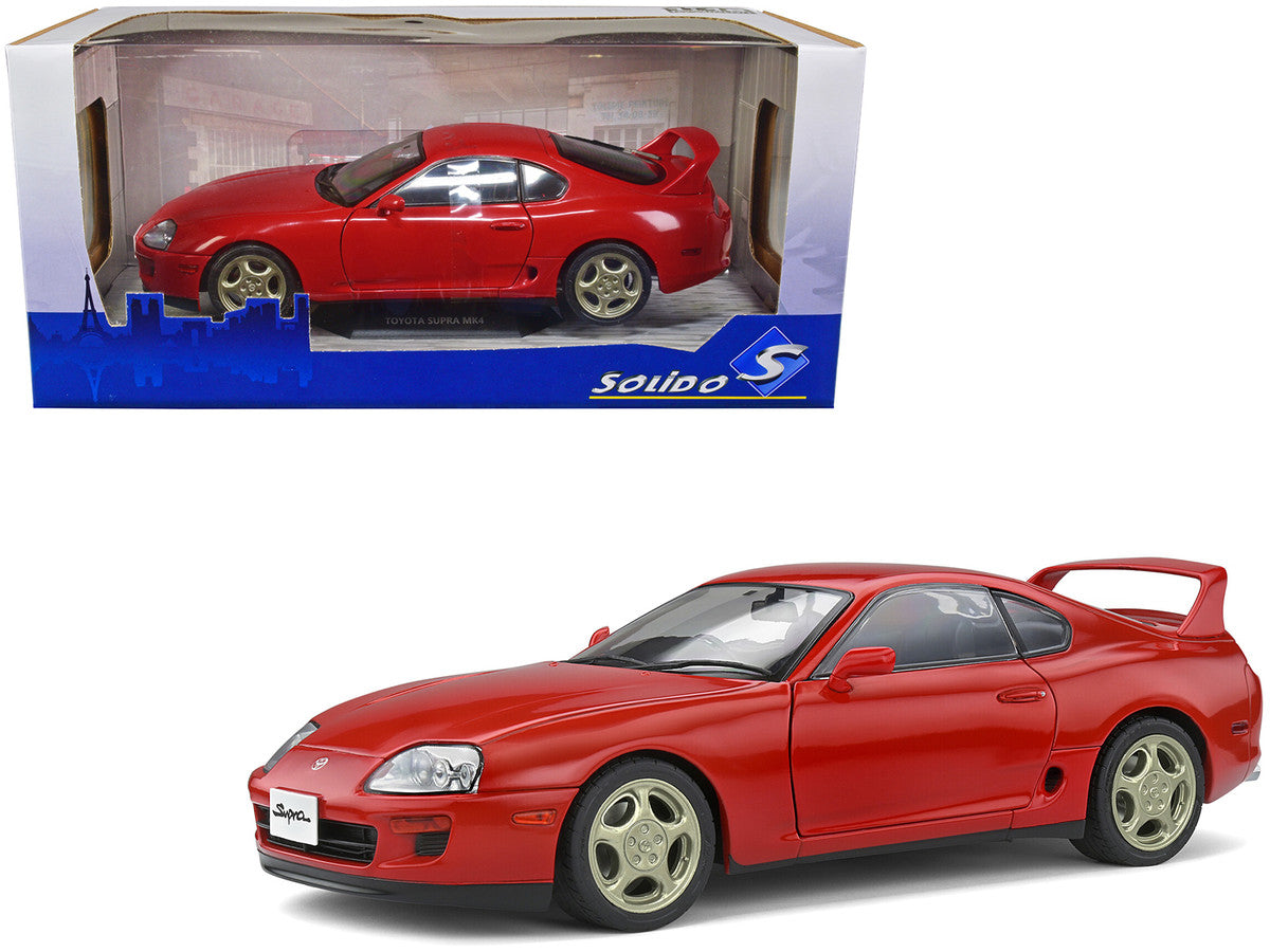 1993 Toyota Supra MK4 RHD (Right Hand Drive) Red 1/18 Diecast Model Car by Solido-0