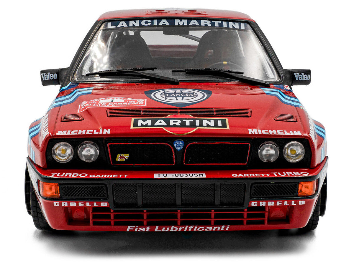Lancia Delta HF Integrale #1 Miki Biasion - Tiziano Siviero Winner "Rally Sanremo" (1989) "Competition" Series 1/18 Diecast Model Car by Solido Solido