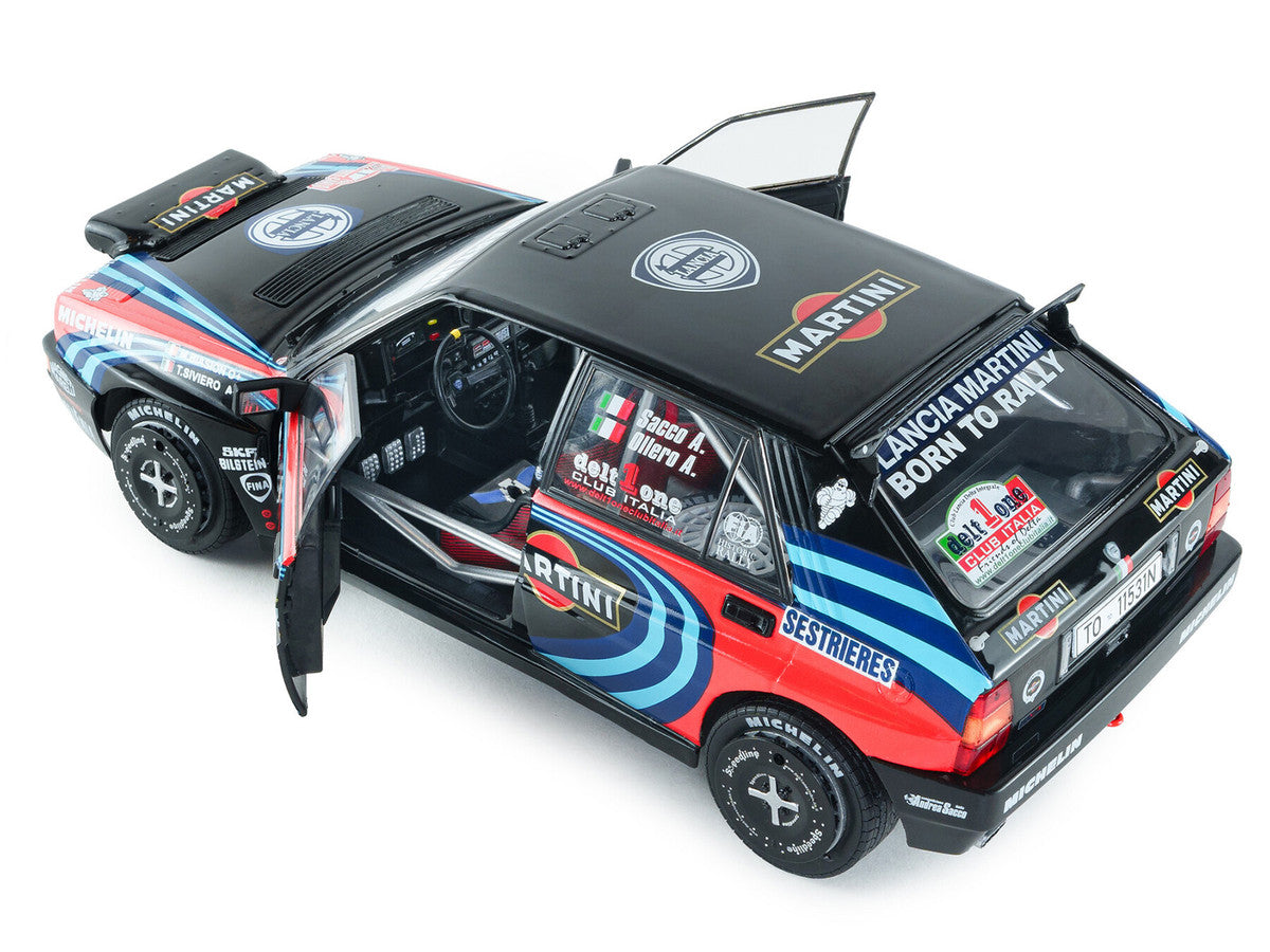 Lancia Delta HF Integrale #1 A. Sacco - A. Ollero "Miki Biasion Martini Racing Rallye Monte Carlo 1990 Tribute" FIA Historic Rally (2026) "Competition" Series 1/18 Diecast Model Car by Solido Solido