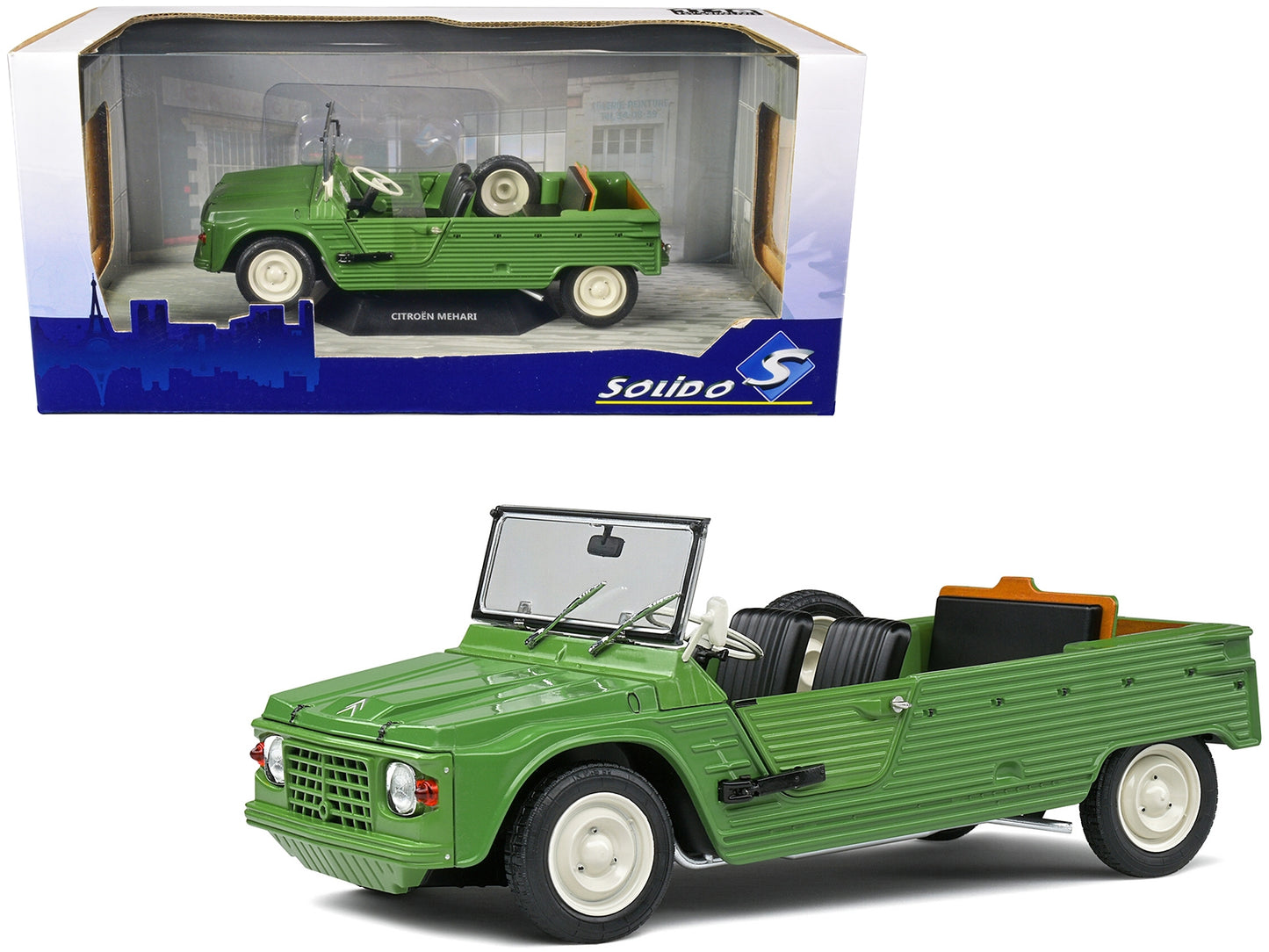 1970 Citroen Mehari MK.1 Vert Montana Green 1/18 Diecast Model Car by Solido