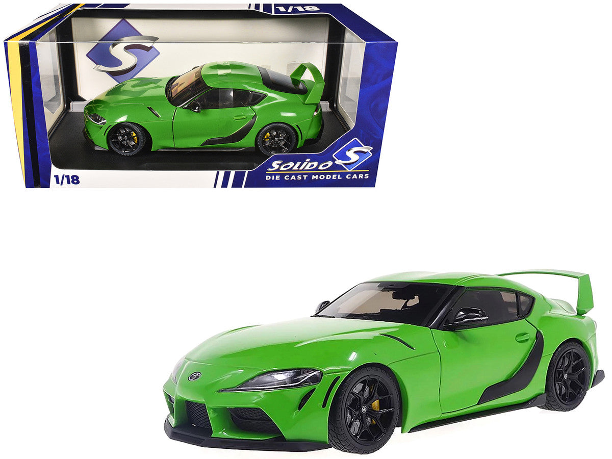 2023 Toyota GR Supra "StreetFighter" Green 1/18 Diecast Model Car by Solido Solido