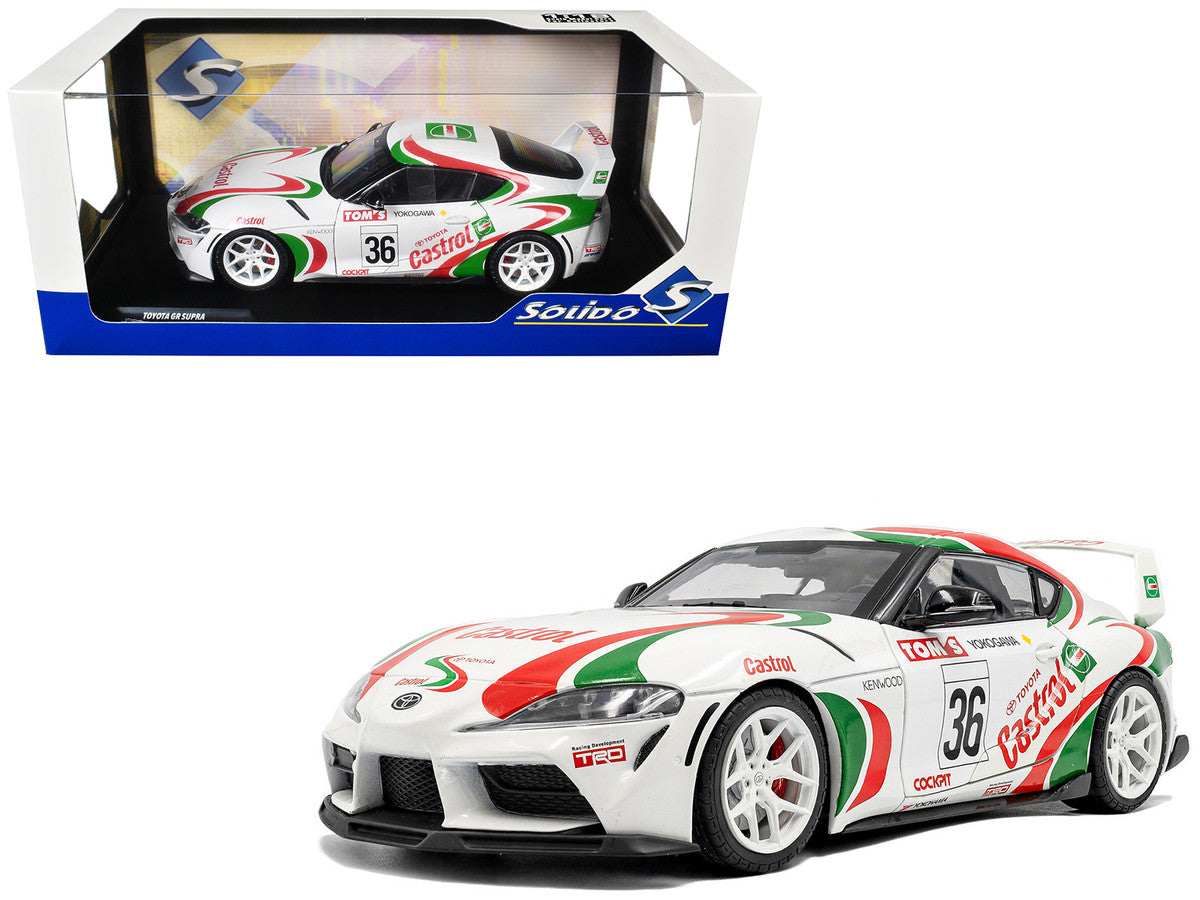 2024 Toyota GR Supra #36 "Toyota Racing Tribute" White with Green and Red Graphics 1/18 Diecast Model Car by Solido-4
