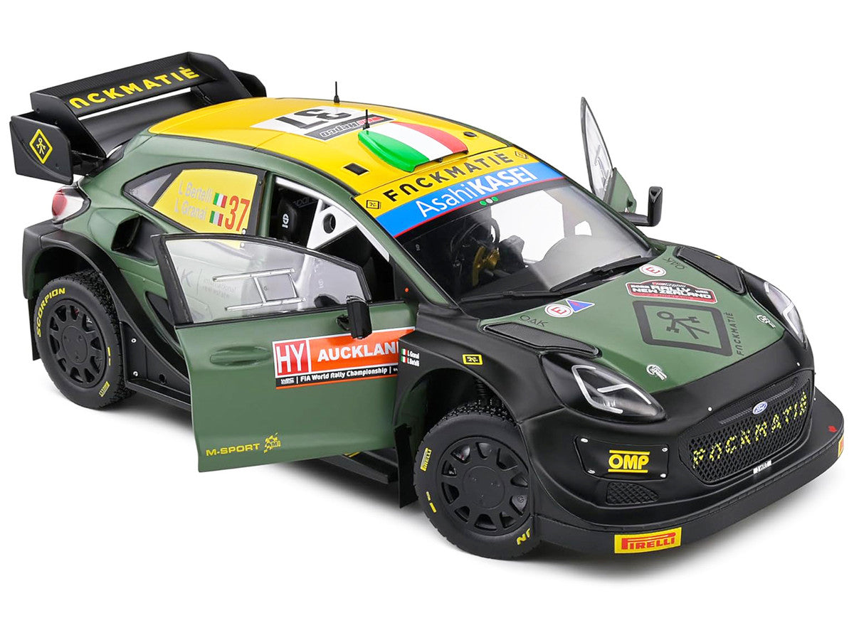 Ford Puma Rally1 Hybrid #37 Lorenzo Bertelli - Lorenzo Granai "Rally New Zealand" (2022) "Competition" Series 1/18 Diecast Model Car by Solido Solido