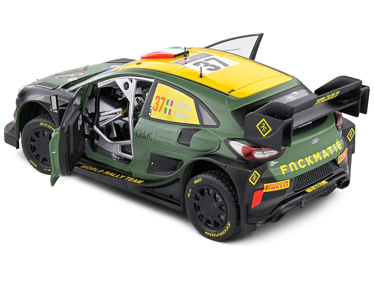 Ford Puma Rally1 Hybrid #37 Lorenzo Bertelli - Lorenzo Granai "Rally New Zealand" (2022) "Competition" Series 1/18 Diecast Model Car by Solido Solido