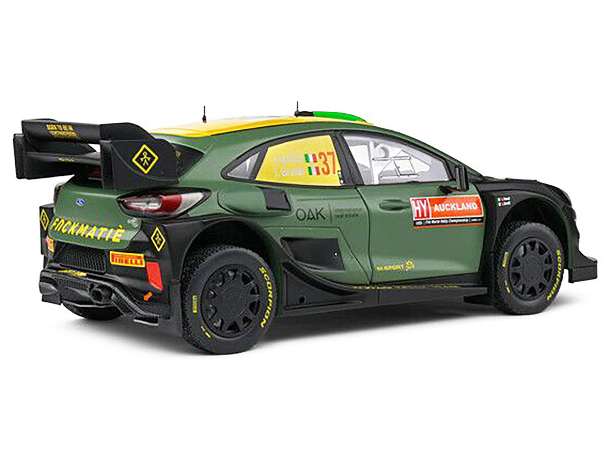 Ford Puma Rally1 Hybrid #37 Lorenzo Bertelli - Lorenzo Granai "Rally New Zealand" (2022) "Competition" Series 1/18 Diecast Model Car by Solido Solido