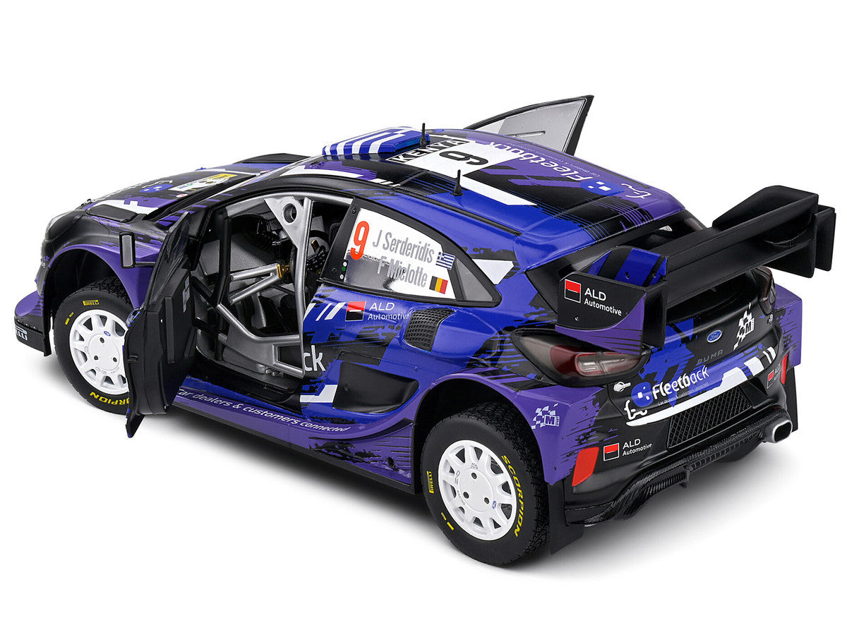 Ford Puma Rally1 Hybrid #9 Jourdan Serderidis - Frederic Miclotte "Safari Rally Kenya" (2022) "Competition" Series 1/18 Diecast Model Car by Solido Solido