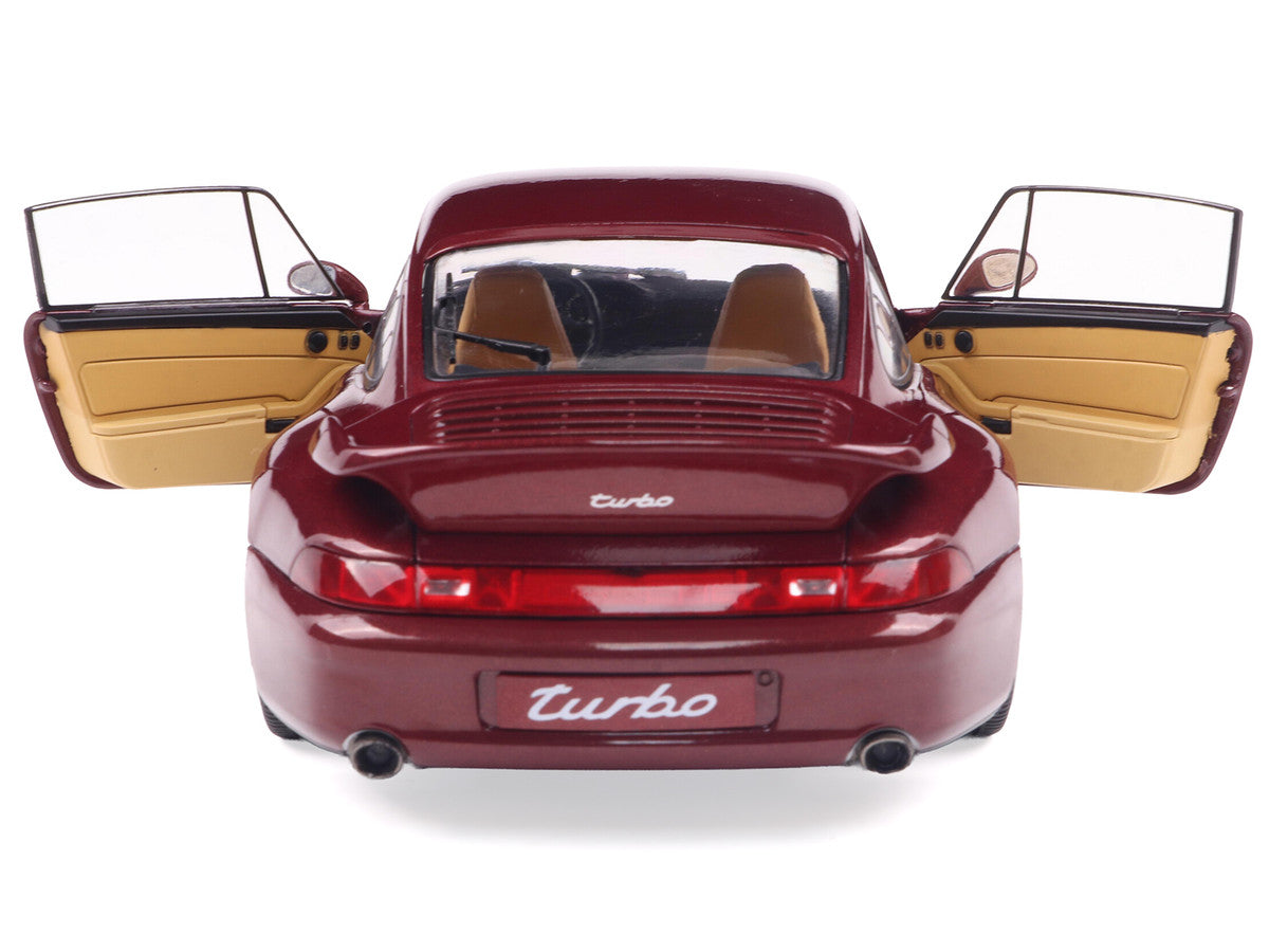 1997 Porsche 911 (993) Turbo Arena Red Metallic 1/18 Diecast Model Car by Solido-2