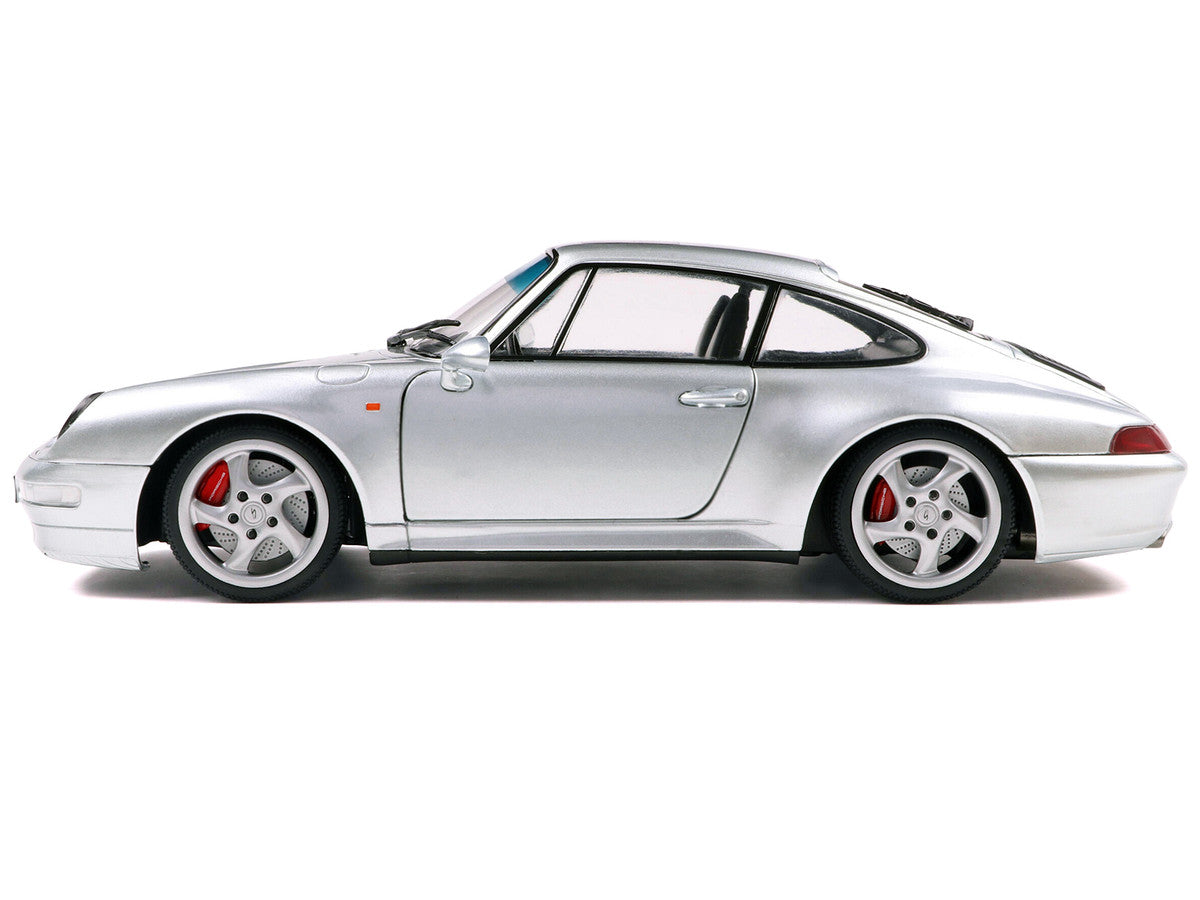 1996 Porsche 911 (993) 4S Polar Silver Metallic 1/18 Diecast Model Car by Solido Solido