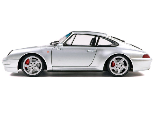 1996 Porsche 911 (993) 4S Polar Silver Metallic 1/18 Diecast Model Car by Solido Solido