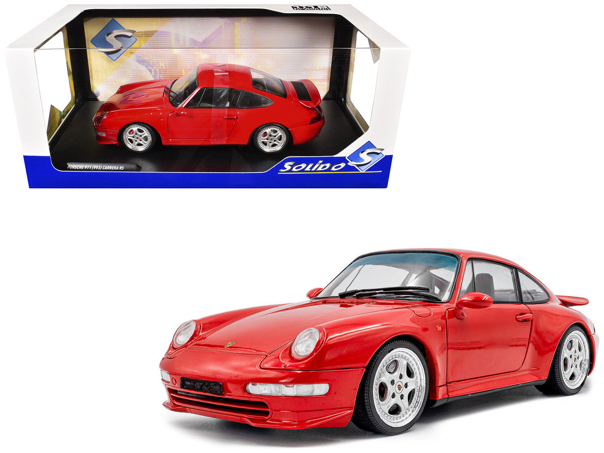 1997 Porsche 911 (993) Carrera RS Guards Red 1/18 Diecast Model Car by Solido Solido