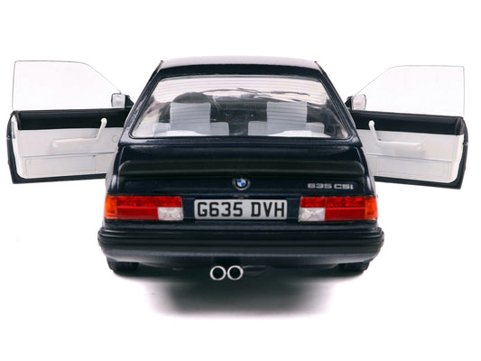 1984 BMW 635 CSI (E24) Macau Blue Metallic 1/18 Diecast Model Car by Solido-1
