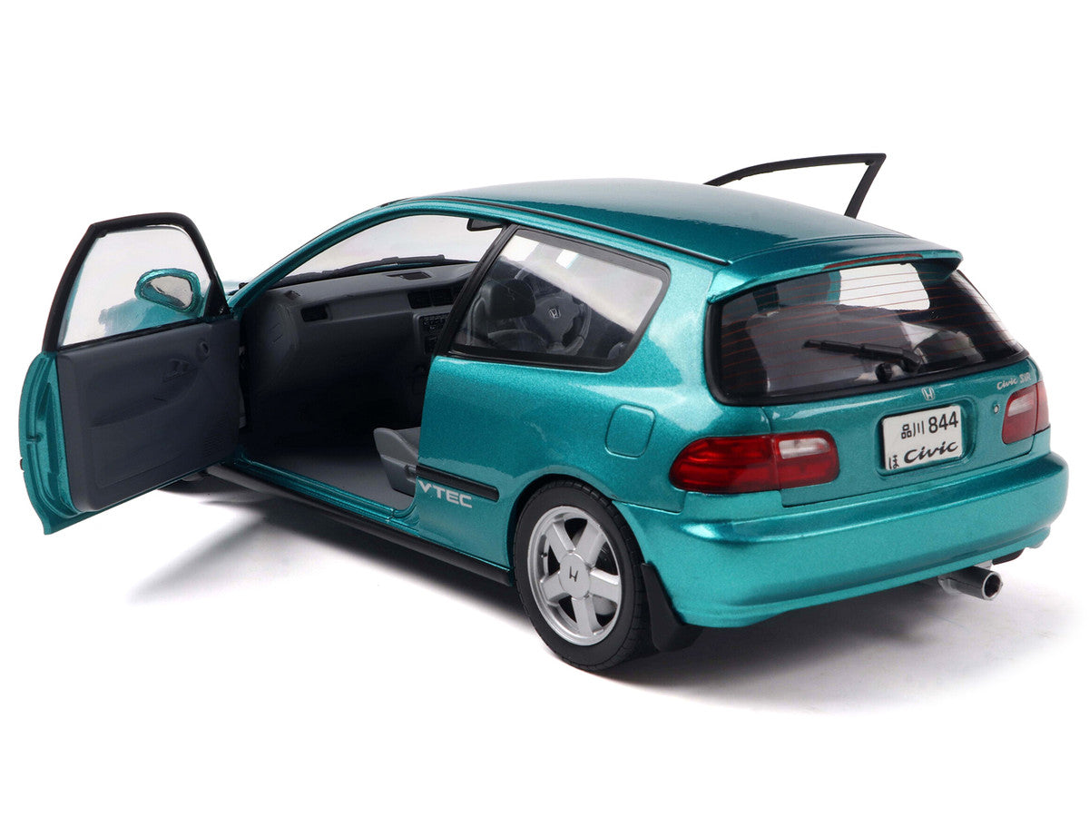 1991 Honda Civic (EG6) RHD (Right Hand Drive) Aztec Green Metallic 1/18 Diecast Model Car by Solido Solido