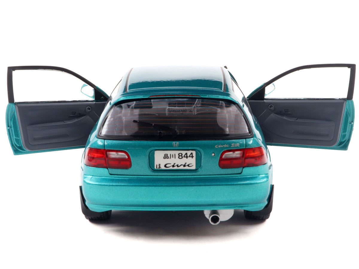 1991 Honda Civic (EG6) RHD (Right Hand Drive) Aztec Green Metallic 1/18 Diecast Model Car by Solido Solido