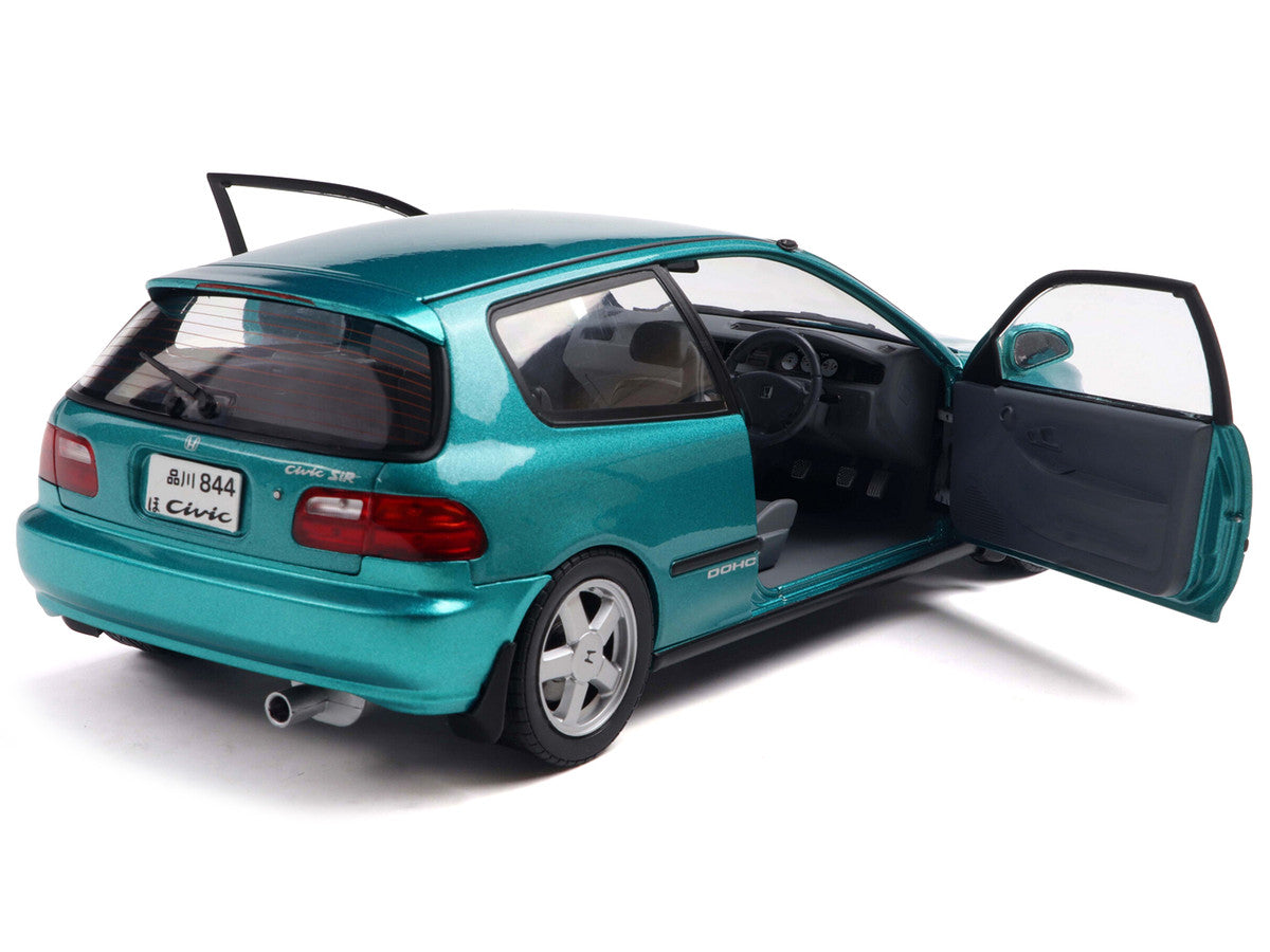 1991 Honda Civic (EG6) RHD (Right Hand Drive) Aztec Green Metallic 1/18 Diecast Model Car by Solido Solido