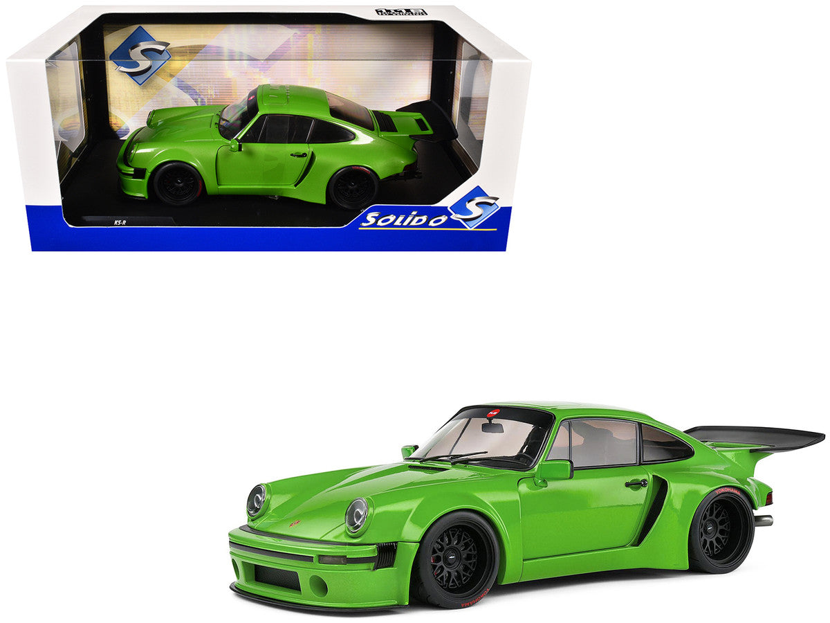 2022 Porsche 911 KS-R Green Metallic 1/18 Diecast Model Car by Solido-4