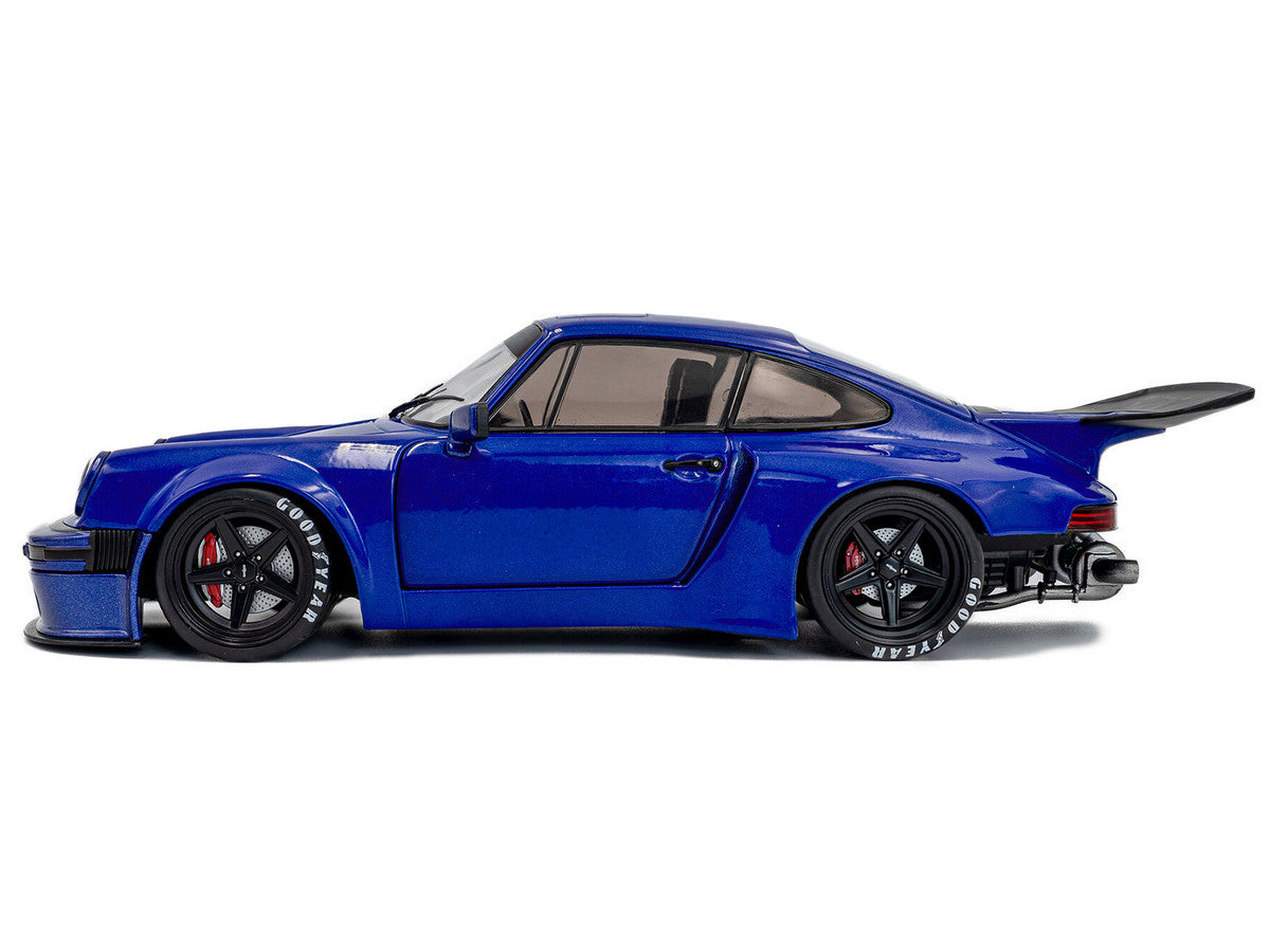 2024 Porsche 911 KS-R by Khyzyl Saleem Dark Blue Metallic 1/18 Diecast Model Car by Solido-2