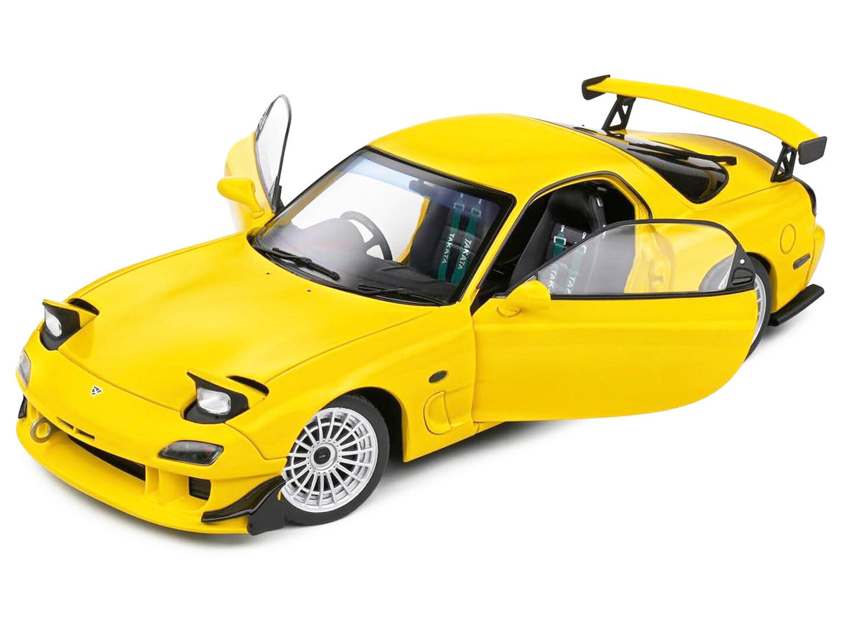 1994 Mazda RX7 Type RS (FD3RS) RHD (Right Hand Drive) Yellow 1/18 Diecast Model Car by Solido Solido