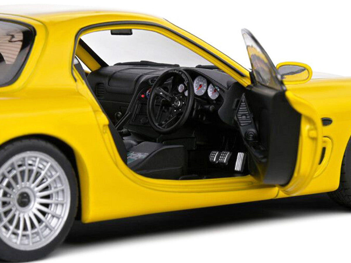 1994 Mazda RX7 Type RS (FD3RS) RHD (Right Hand Drive) Yellow 1/18 Diecast Model Car by Solido Solido