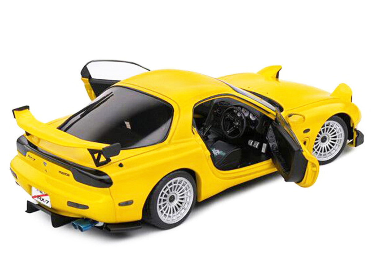 1994 Mazda RX7 Type RS (FD3RS) RHD (Right Hand Drive) Yellow 1/18 Diecast Model Car by Solido Solido