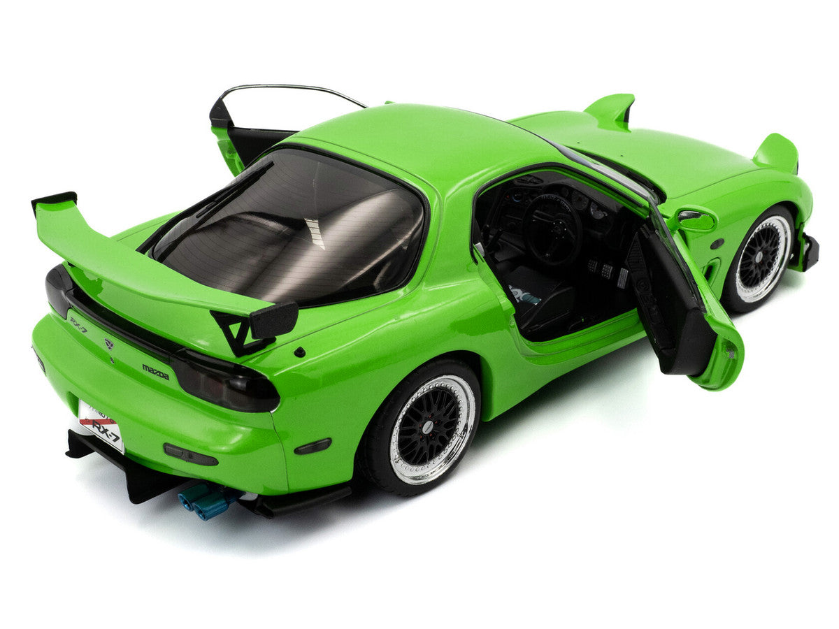 1999 Mazda RX7 Type RS (FD3RS) RHD (Right Hand Drive) Neon Green 1/18 Diecast Model Car by Solido-2