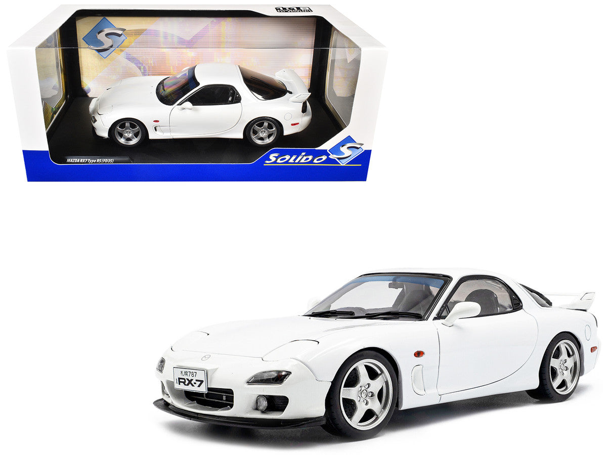 2001 Mazda RX7 Type RS (FD3S) RHD (Right Hand Drive) White 1/18 Diecast Model Car by Solido Solido