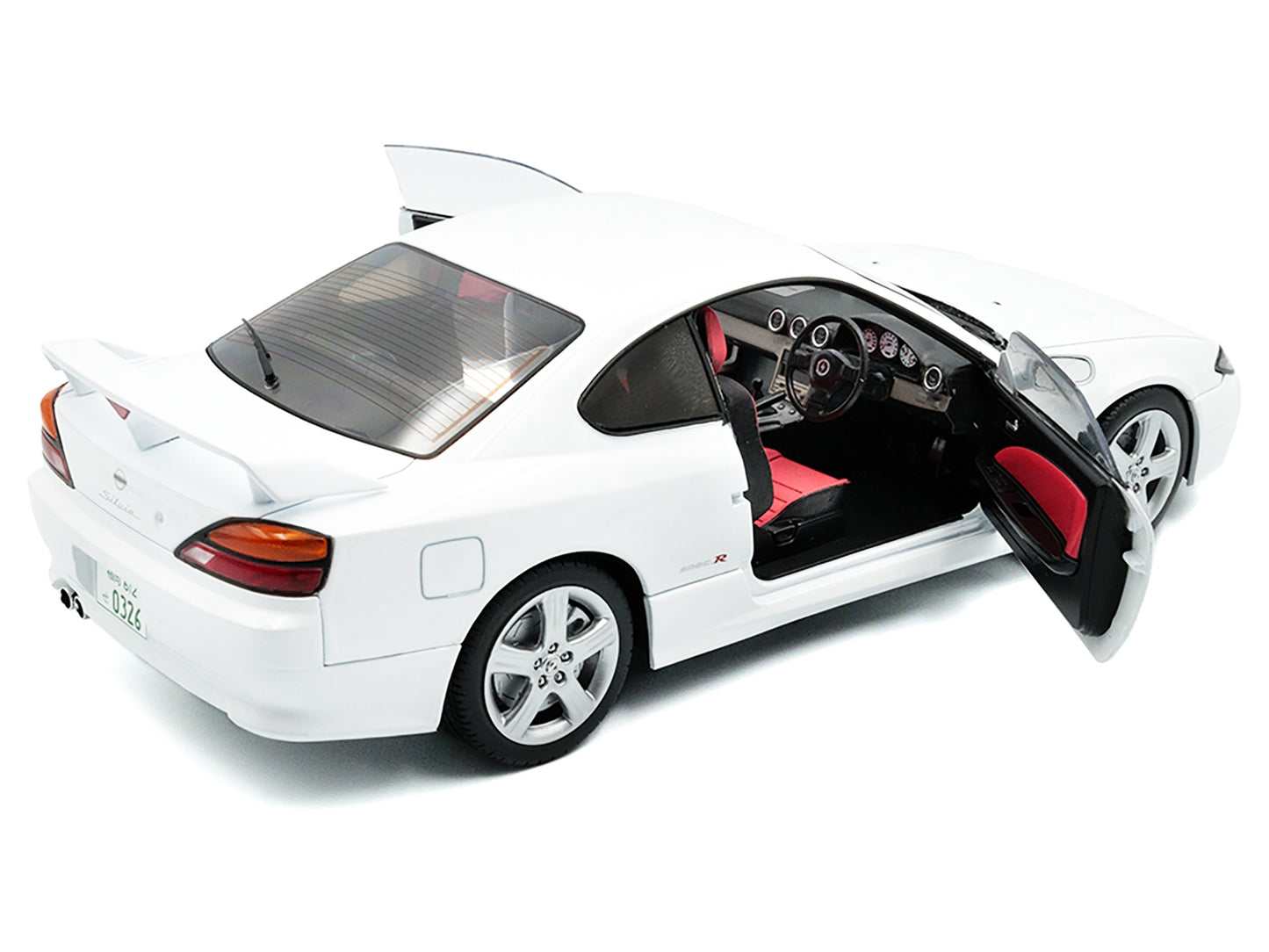 1999 Nissan Silvia (S15) Spec-R Aero RHD (Right Hand Drive) Aspen White 1/18 Diecast Model Car by Solido