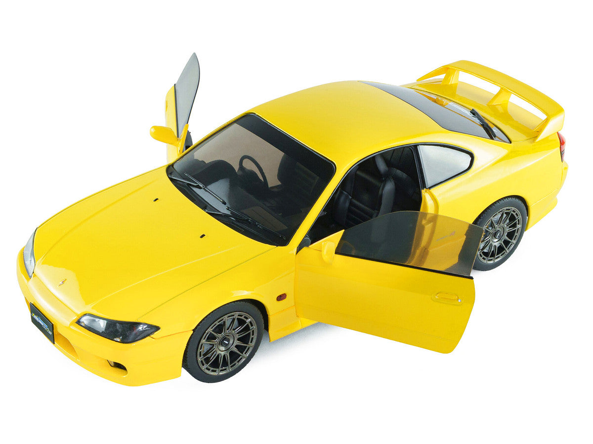 1999 Nissan Silvia (S15) Spec-R Aero RHD (Right Hand Drive) Lightning Yellow 1/18 Diecast Model Car by Solido Solido
