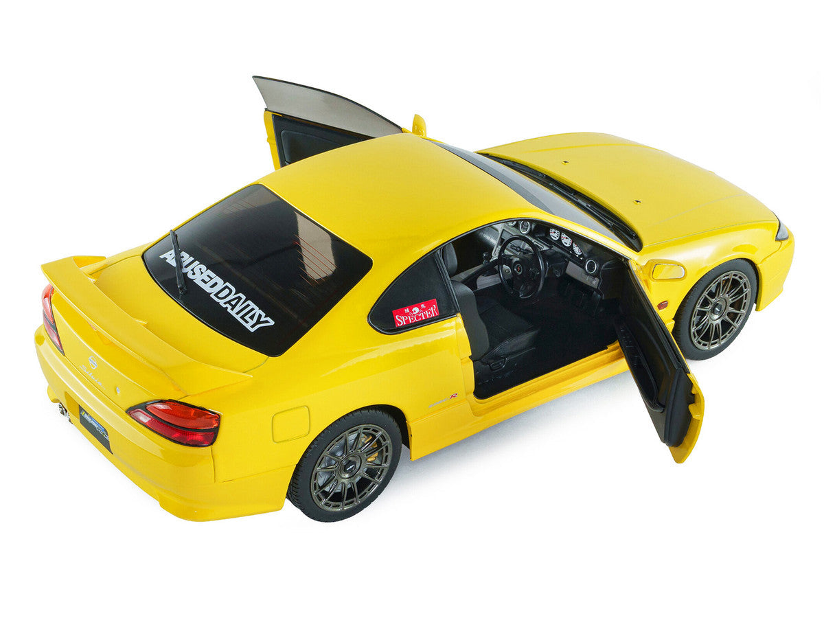 1999 Nissan Silvia (S15) Spec-R Aero RHD (Right Hand Drive) Lightning Yellow 1/18 Diecast Model Car by Solido Solido