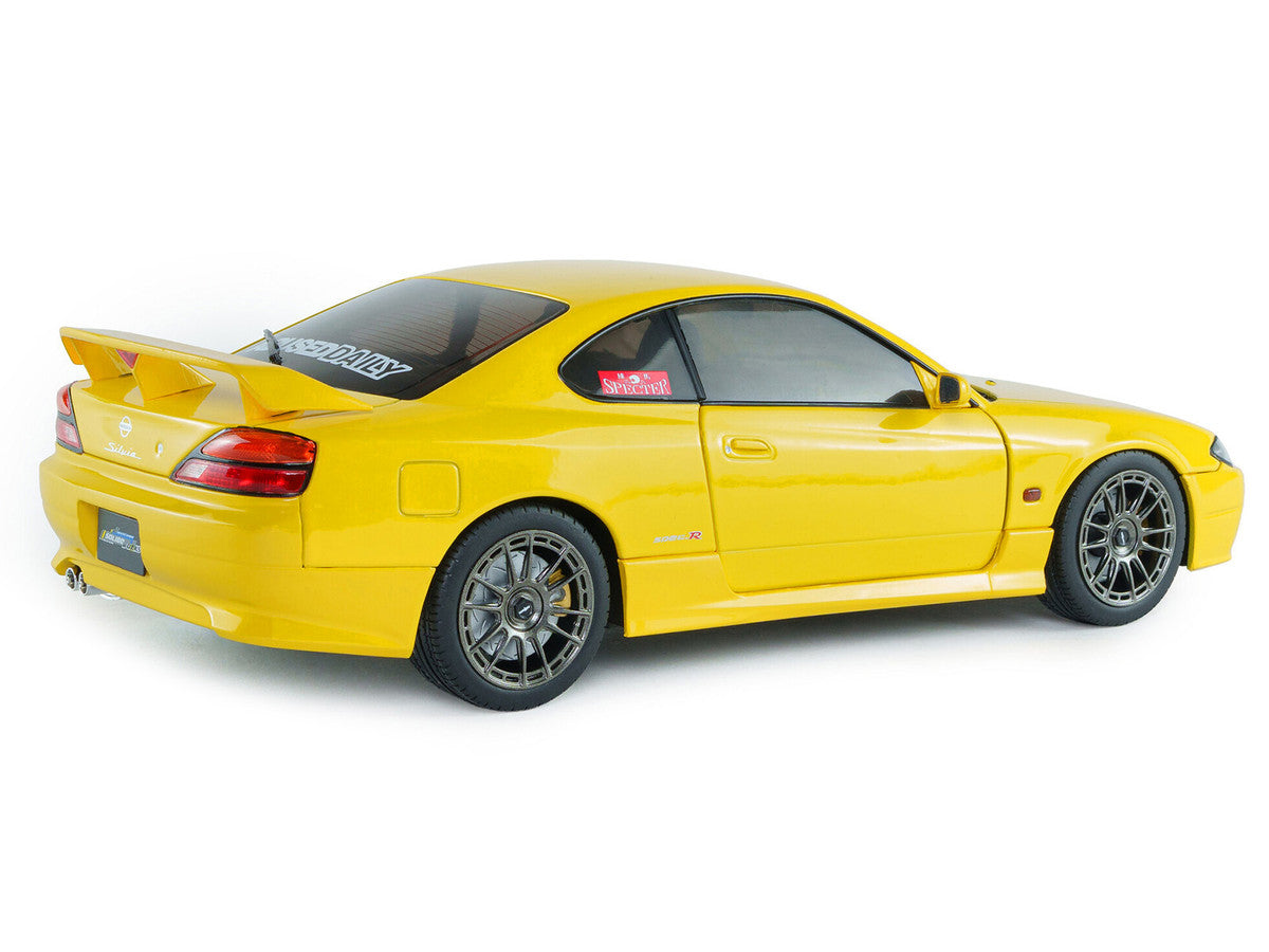 1999 Nissan Silvia (S15) Spec-R Aero RHD (Right Hand Drive) Lightning Yellow 1/18 Diecast Model Car by Solido Solido