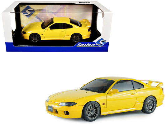 1999 Nissan Silvia (S15) Spec-R Aero RHD (Right Hand Drive) Lightning Yellow 1/18 Diecast Model Car by Solido Solido