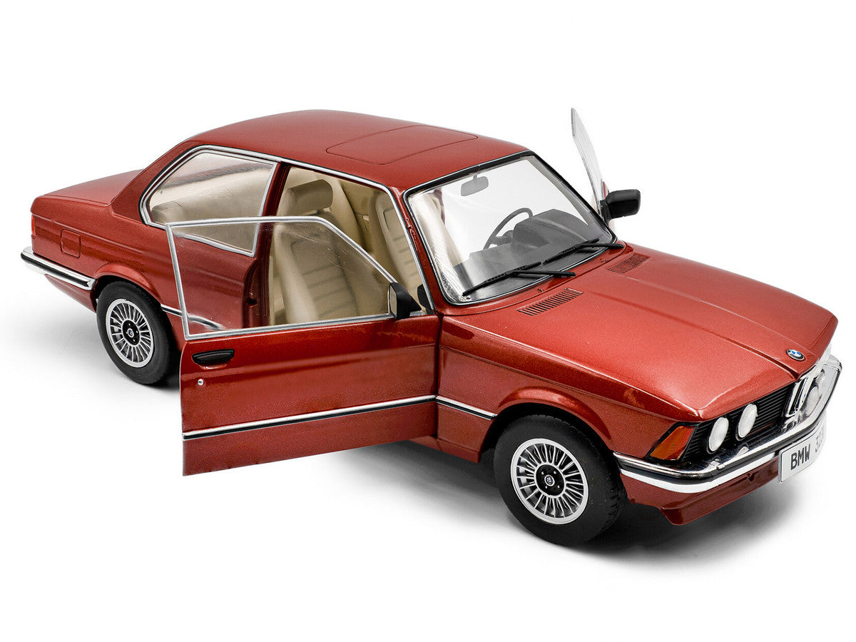 1980 BMW 323i Ruby Red Metallic 1/18 Diecast Model Car by Solido-2