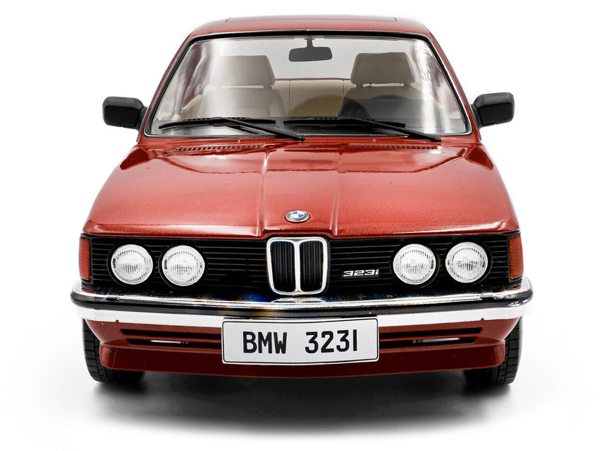 1980 BMW 323i Ruby Red Metallic 1/18 Diecast Model Car by Solido-3