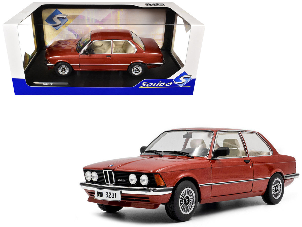 1980 BMW 323i Ruby Red Metallic 1/18 Diecast Model Car by Solido-4
