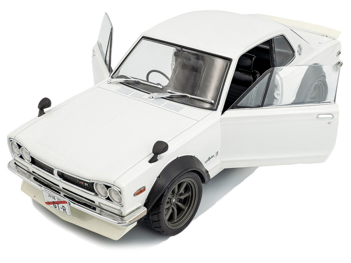 1970 Nissan Skyline (C10) Hakosuka RHD (Right Hand Drive) White 1/18 Diecast Model Car by Solido Solido