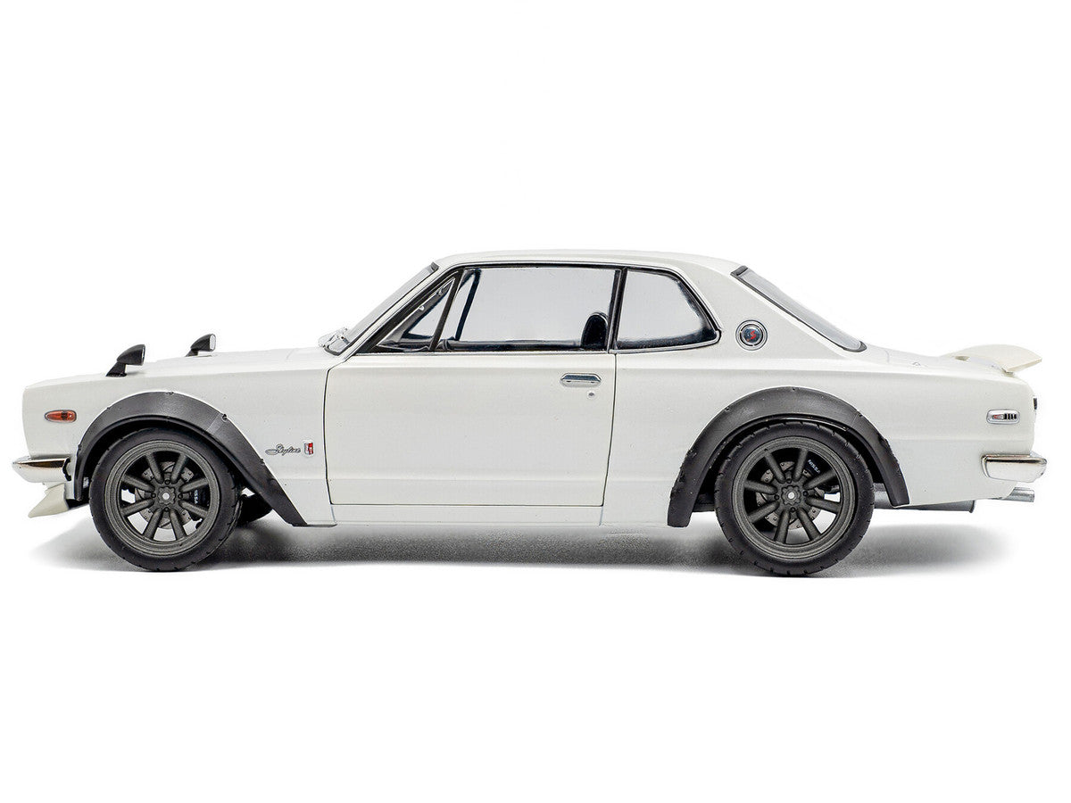 1970 Nissan Skyline (C10) Hakosuka RHD (Right Hand Drive) White 1/18 Diecast Model Car by Solido Solido