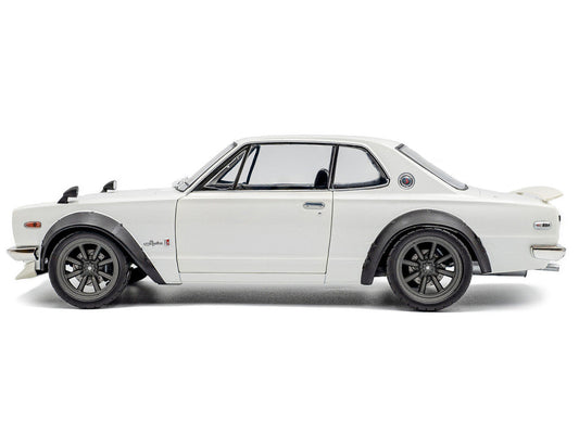1970 Nissan Skyline (C10) Hakosuka RHD (Right Hand Drive) White 1/18 Diecast Model Car by Solido Solido