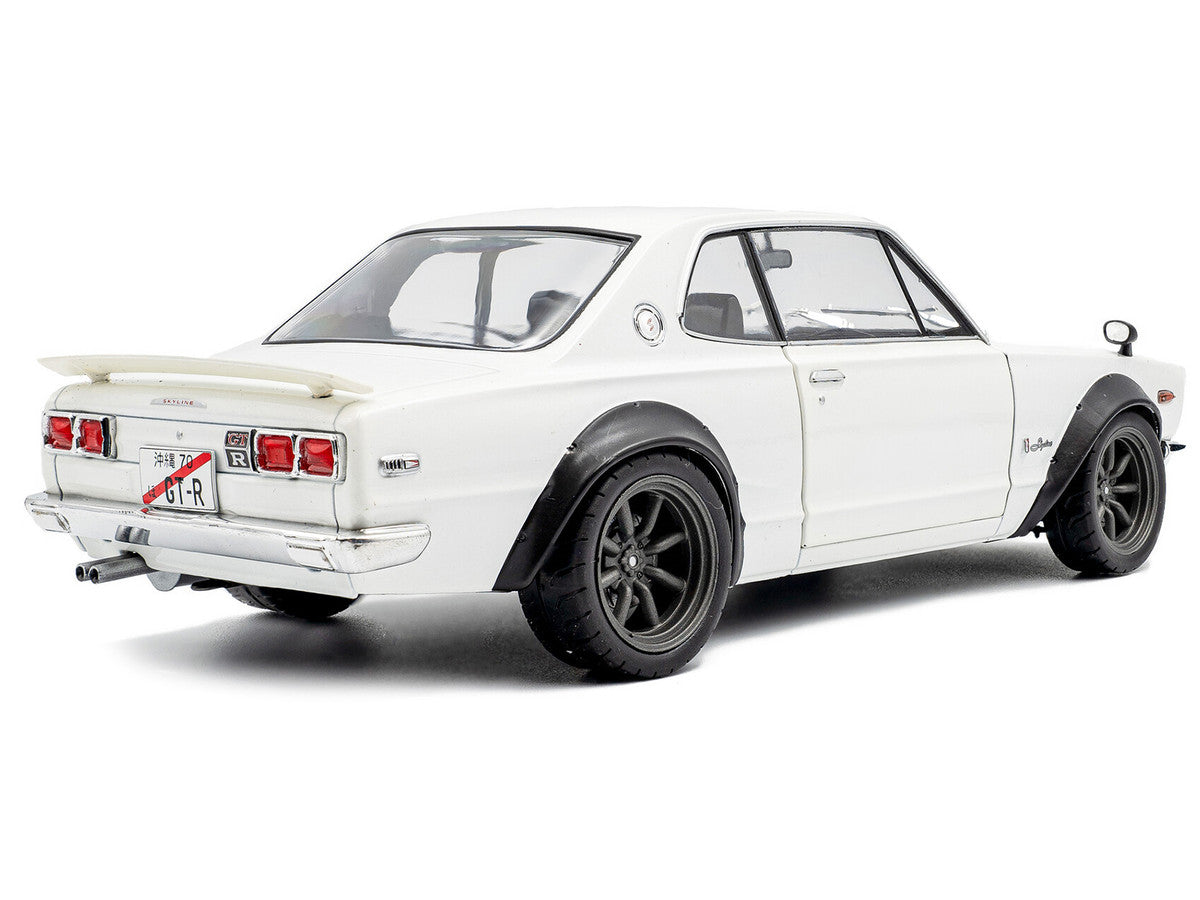 1970 Nissan Skyline (C10) Hakosuka RHD (Right Hand Drive) White 1/18 Diecast Model Car by Solido Solido