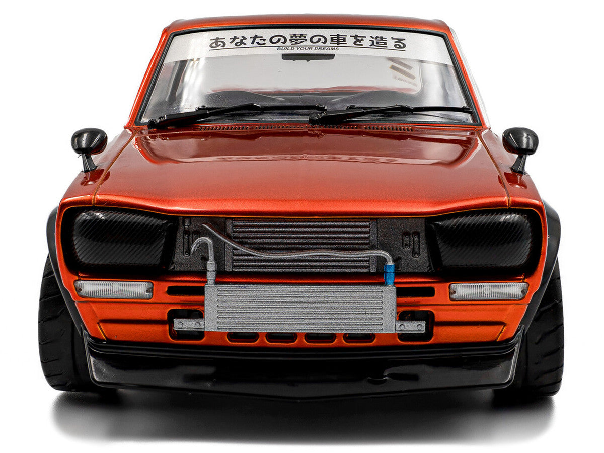 1970 Nissan Skyline (C10) Hakosuka RHD (Right Hand Drive) Orange Metallic 1/18 Diecast Model Car by Solido Solido