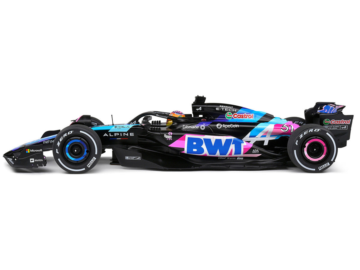 Alpine A524 #31 Esteban Ocon "BWT" Formula One F1 Miami GP (2024) "Competition" Series 1/18 Diecast Model Car by Solido Solido