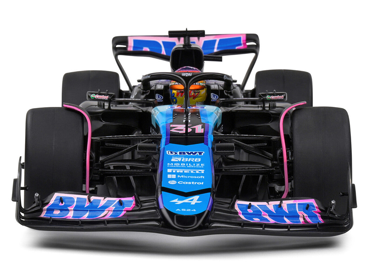 Alpine A524 #31 Esteban Ocon "BWT" Formula One F1 Miami GP (2024) "Competition" Series 1/18 Diecast Model Car by Solido Solido