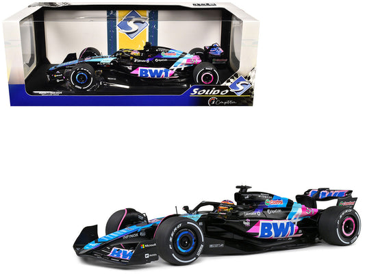 Alpine A524 #31 Esteban Ocon "BWT" Formula One F1 Miami GP (2024) "Competition" Series 1/18 Diecast Model Car by Solido Solido