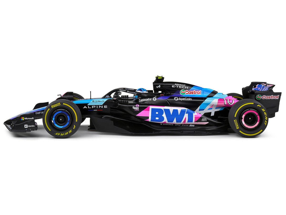 Alpine A524 #10 Pierre Gasly "BWT" Formula One F1 Monaco GP (2024) "Competition" Series 1/18 Diecast Model Car by Solido Solido