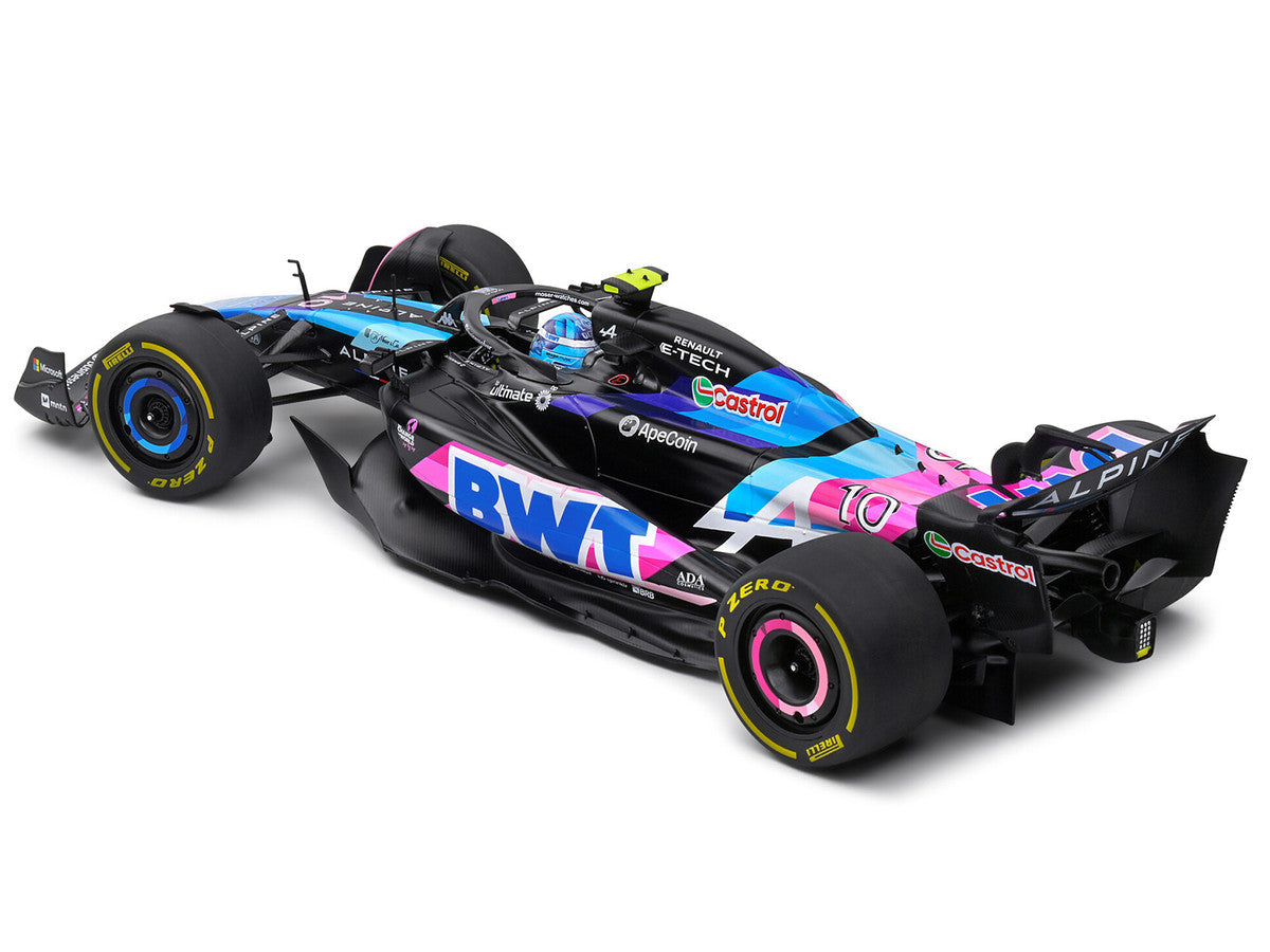 Alpine A524 #10 Pierre Gasly "BWT" Formula One F1 Monaco GP (2024) "Competition" Series 1/18 Diecast Model Car by Solido Solido